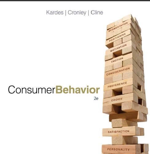 (Test Bank)Consumer Behavior, 2nd Edition by Frank Kardes.zip