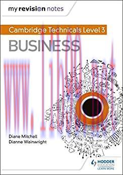 (PDF)My Revision Notes: Cambridge Technicals Level 3 Business