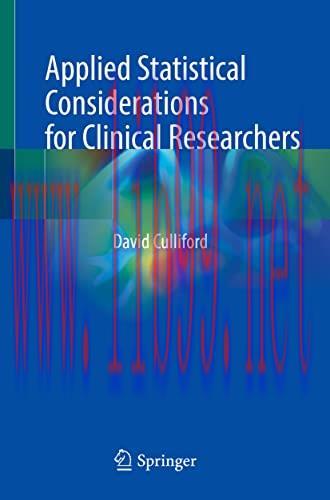 [AME]Applied Statistical Considerations for Clinical Researchers (Original PDF)