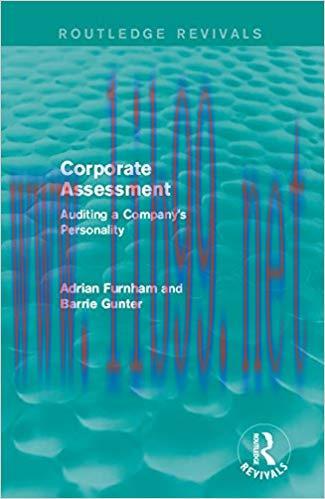 (PDF)Corporate Assessment (Routledge Revivals): Auditing a Company&rsquo;s Personality 1st Edition