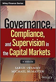 (PDF)Governance, Compliance and Supervision in the Capital Markets (Wiley Finance) 1st Edition