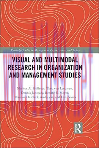(PDF)Visual and Multimodal Research in Organization and Management Studies (Routledge Studies i...