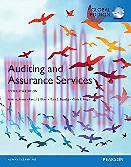 Test Bank for Auditing and Assurance Services, 16th Global Edition