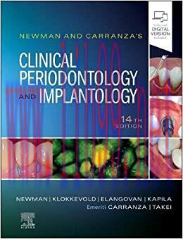 [AME]Newman and Carranza&rsquo;s Clinical Periodontology and Implantology, 14th Edition (Original PDF...