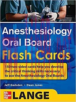 (PDF)Anesthesiology Oral Board Flash Cards 1st Edition