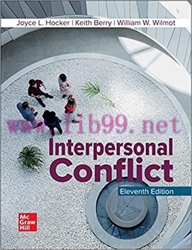 [PDF]ISE EBOOK Interpersonal Conflict 11th Edition [Joyce Hocker]