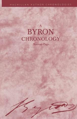 A Byron Chronology
