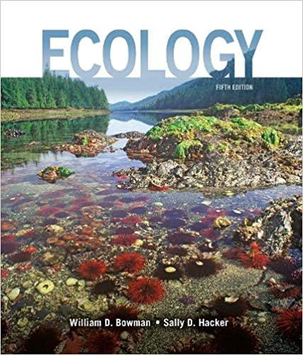Ecology 5th Edition [William D. Bowman]