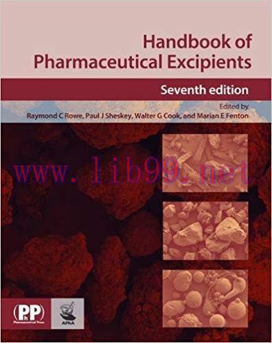 [CHM]Handbook of Pharmaceutical Excipients 7 Updated Edition