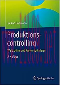 (PDF)Produktionscontrolling: Wertstr&ouml;me und Kosten optimieren (German Edition) 2nd Edition