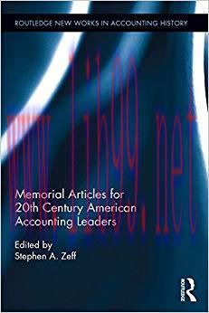 (PDF)Memorial Articles for 20th Century American Accounting Leaders (Routledge New Works in Acc...