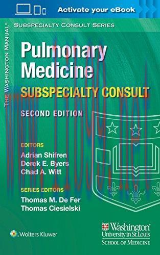 [AME]The Washington Manual Pulmonary Medicine Subspecialty Consult, 2nd Edition (Original PDF)