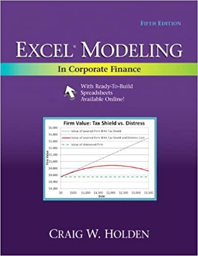 Excel Modeling in Corporate Finance 5th Edition