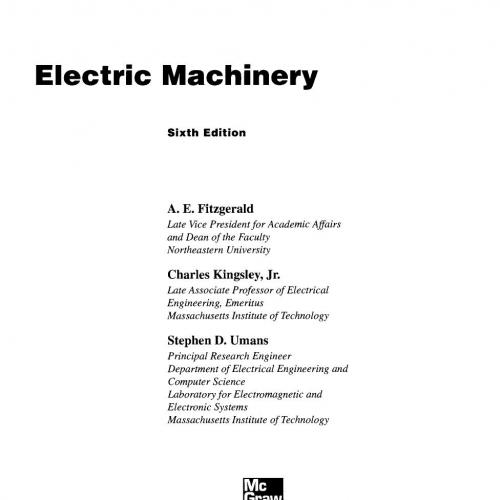 Electric machinery 6th - Wei Zhi