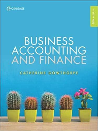 Business Accounting and Finance 5th Edition [Catherine Gowthorpe]