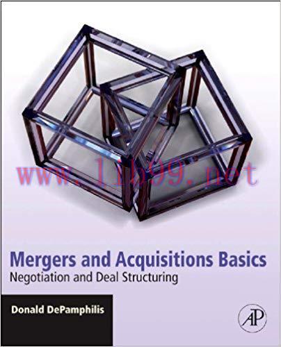 (PDF)Mergers and Acquisitions Basics: Negotiation and Deal Structuring 1st Edition