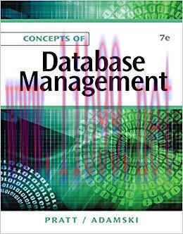 Concepts of Database Management 7th Edition