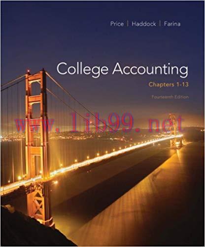 (PDF)College Accounting, (Chs. 1-13) 14th Edition
