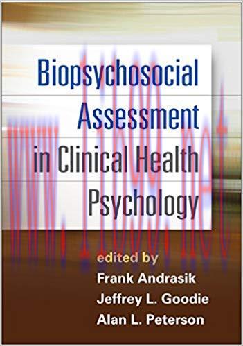 (PDF)Biopsychosocial Assessment in Clinical Health Psychology 1st Edition