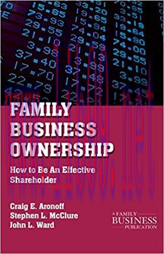 (PDF)Family Business Ownership: How to Be an Effective Shareholder (A Family Business Publicati...