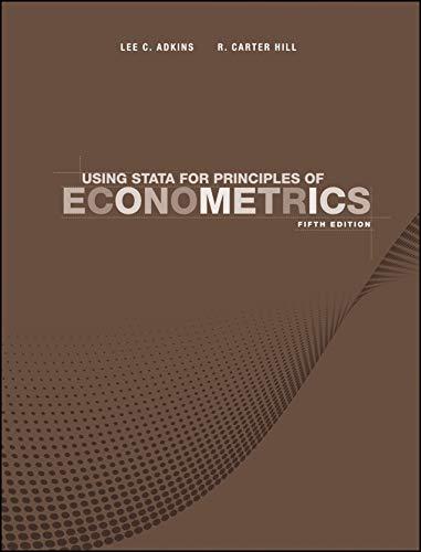 (PDF)Using Stata for Principles of Econometrics, 5th Edition