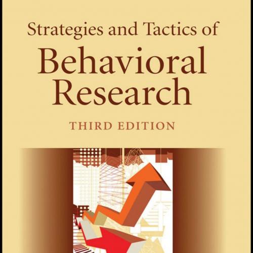 Strategies and Tactics of Behavioral Research