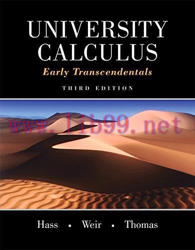 [FOX-Ebook]University Calculus: Early Transcendentals, 3rd Edition