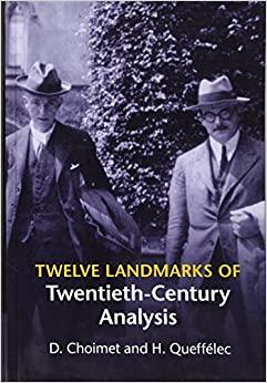 (PDF)Twelve Landmarks of Twentieth-Century Analysis