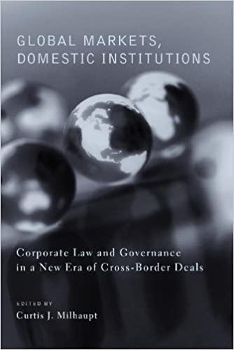(PDF)Global Markets, Domestic Institutions Corporate Law and Governance in a New Era of Cross-B...