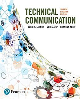 (Solution Manual)Technical Communications, Seventh 7th Canadian Edition.zip