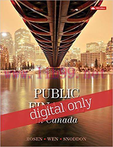 [PDF]Public Finance in Canada, 5th Canadian Edition [Harvey S Rosen]
