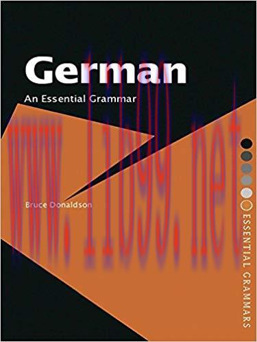German: An Essential Grammar (Routledge Essential Grammars) 1st Edition,