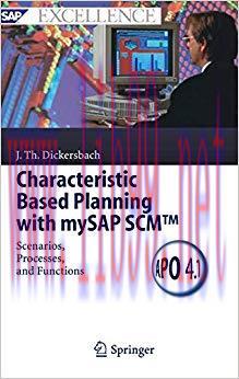 (PDF)Characteristic Based Planning with mySAP SCM&trade;: Scenarios, Processes, and Functions (SAP Ex...