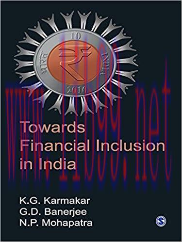 (PDF)Towards Financial Inclusion in India 1st Edition