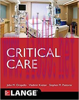 (PDF)Lange Critical Care 1st Edition