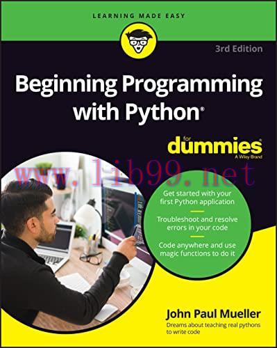 [FOX-Ebook]Beginning Programming with Python For Dummies, 3rd Edition