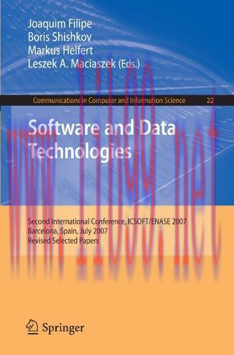 [FOX-Ebook]Software and Data Technologies