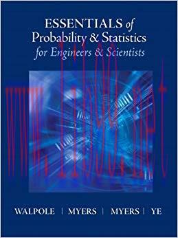 (PDF)Essentials of Probability & Statistics for Engineers & Scientists 1st Edition