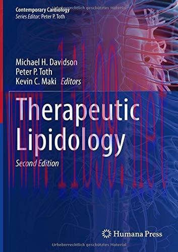 [AME]Therapeutic Lipidology (Contemporary Cardiology), 2nd Edition (Original PDF)