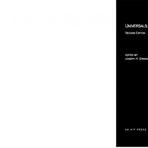 Universals of Language 2nd Edition by Joseph H. Greenberg