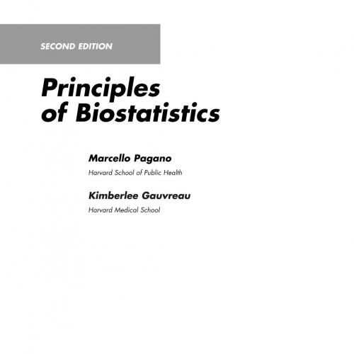 Principles of Biostatistics 2nd