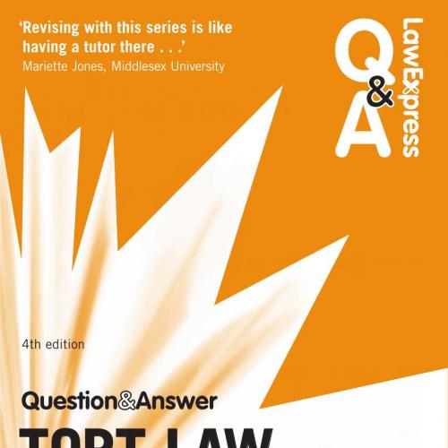 Pearson.Law.Express.Question.and.Answer.Tort.Law.4th.Edition.1292148942 - Neal Geach