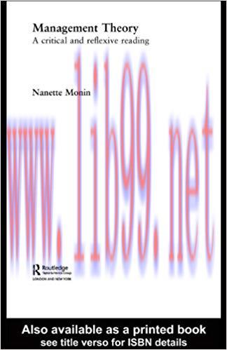 (PDF)Management Theory: A Critical and Reflexive Reading (Management, Organizations and Society...