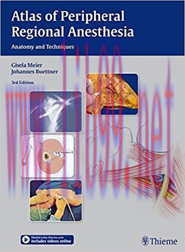 [PDF]Atlas of Peripheral Regional Anesthesia - Anatomy and Techniques, 3rd Edition