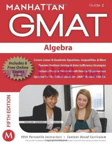 [FOX-Ebook]Algebra GMAT Strategy Guide, 5th Edition: Algebra, Guide 2