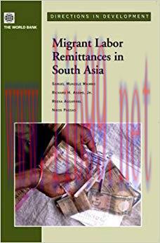 (PDF)Migrant Labor Remittances in South Asia (Directions in Development)