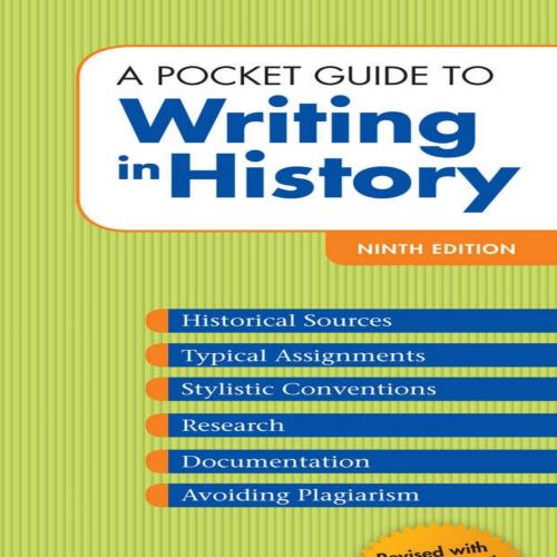 Pocket Guide to Writing in History 9th Edition, A