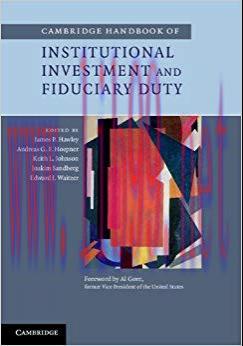 (PDF)Cambridge Handbook of Institutional Investment and Fiduciary Duty