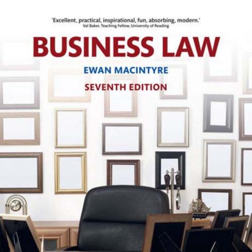 Business Law 7th Edition by Ewan MacIntyre