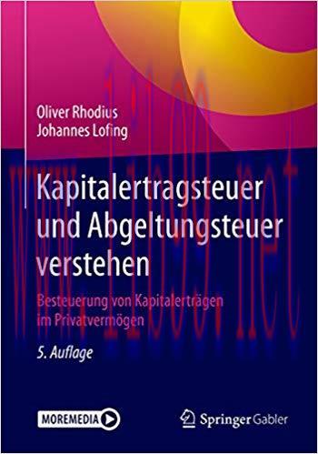 (PDF)Kapitalertragsteuer und Abgeltungsteuer verstehen: Besteuerung von Kapitalerträgen im Priv...